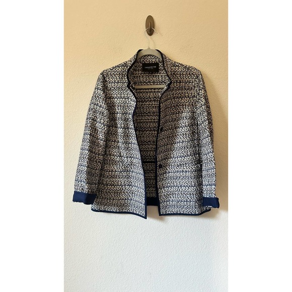 Lafayette 148 Branson Stand Collar Tweed Jacket Sz. M - Picture 8 of 11